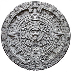 Aztec sunstone calendar